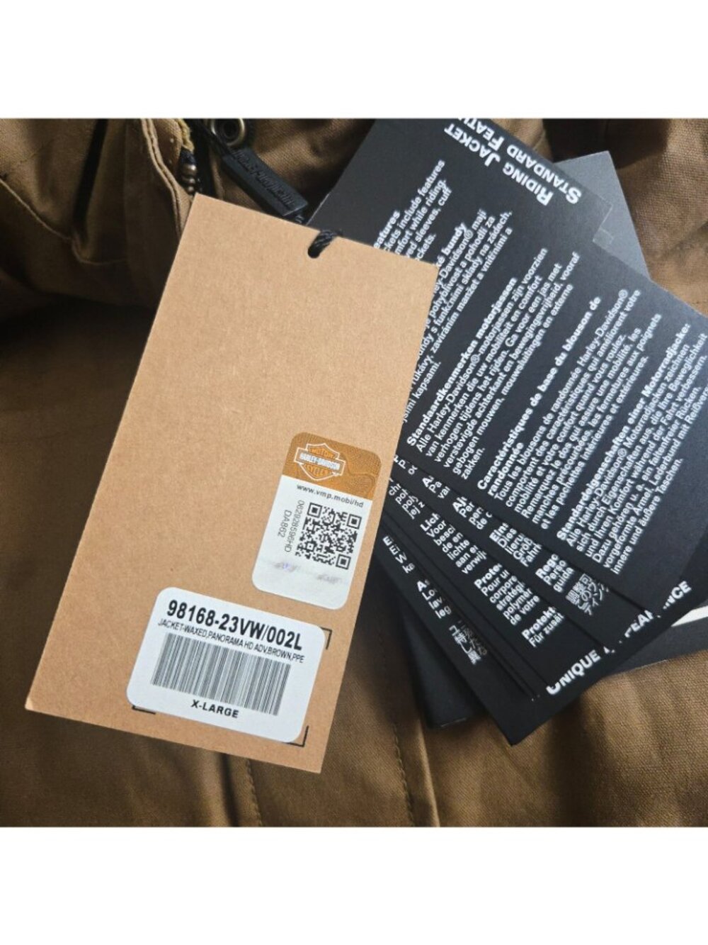 Womens Panorama Harley Davidson ADV Women XL Waxed Hooded Riding Jacket 052026 - Picture 6 of 11